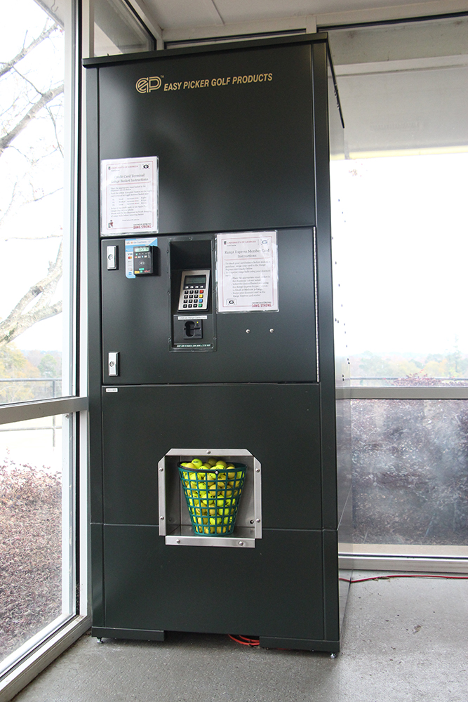 Image of a the golf ball vending machine